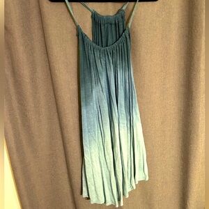 UO Ecote Blue Ombre High Low Dress